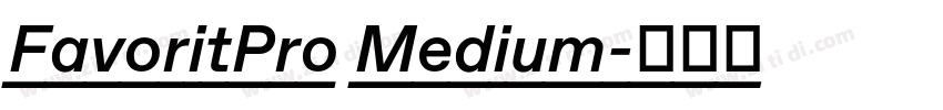 FavoritPro Medium字体转换